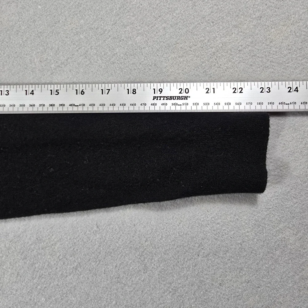 Zara Mens Medium Black Sweater Mock Neck Cashmere Blend Knit Long Sleeve
